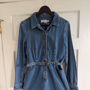 Denim & Other Stories button down dress, size 6